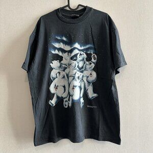 Polar Bears Coca Cola Coke Drink T-Shirt XL Faded Black